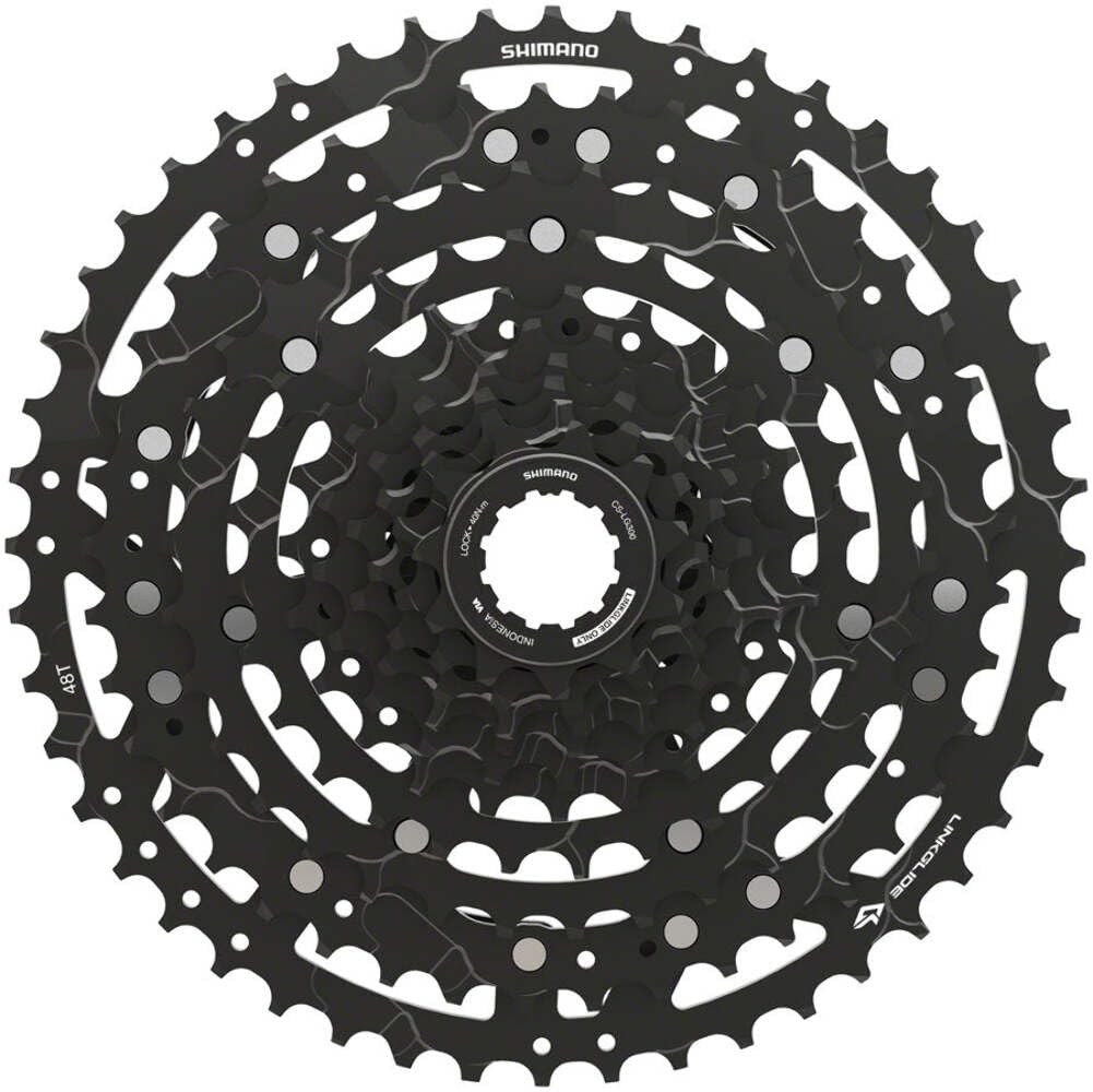 SHIMANO CUES CS-LG300-10 Cassette – 10-Speed, 11-48t, Black
