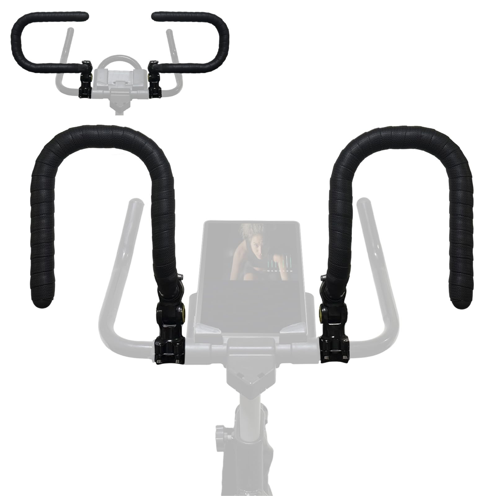 U-Handlebar Extender for Indoor Spin Bikes – Comfortable Upright Ride & Grip Opt