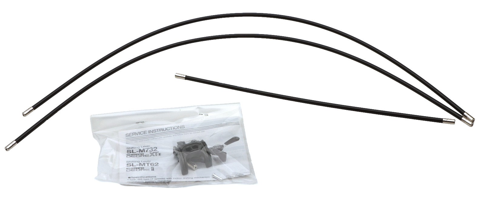 Shimano Deore XT SL-M732 Shift Lever Set R/L 3×7 Black NOS NEW