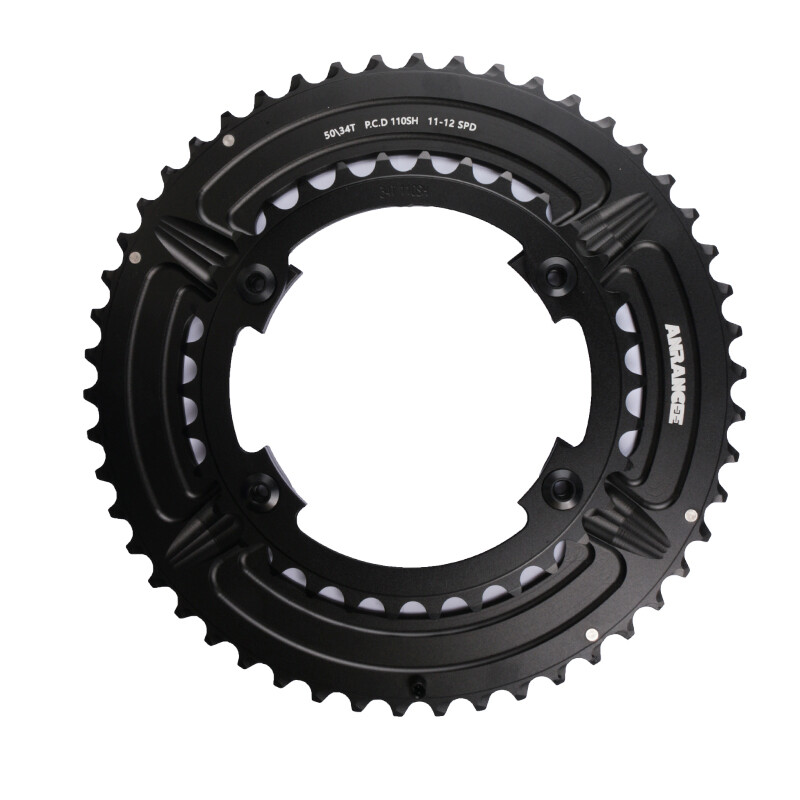 Anrancee Double Chainring 4 Arm for SHIMANO 5800 R7000 R8000 R8100 Bicycle Crown