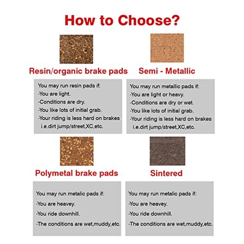 2 Pairs Mountain Bike Organic Resin Disc Brake Pads for Hayes MX2 MX3 MX4 MX5