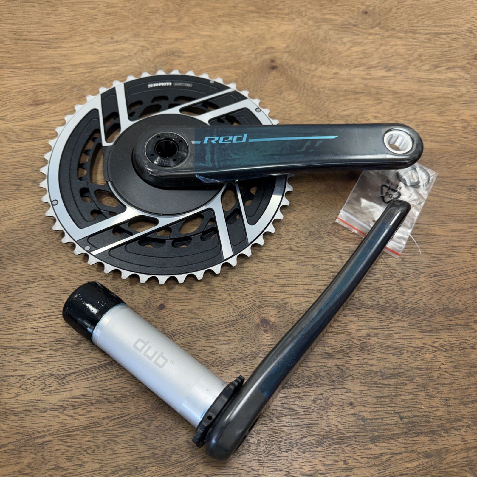 SRAM RED E1 2×12 Road Gravel Bike Crankset 46-33T FC-RED-E1 165mm Dub SL