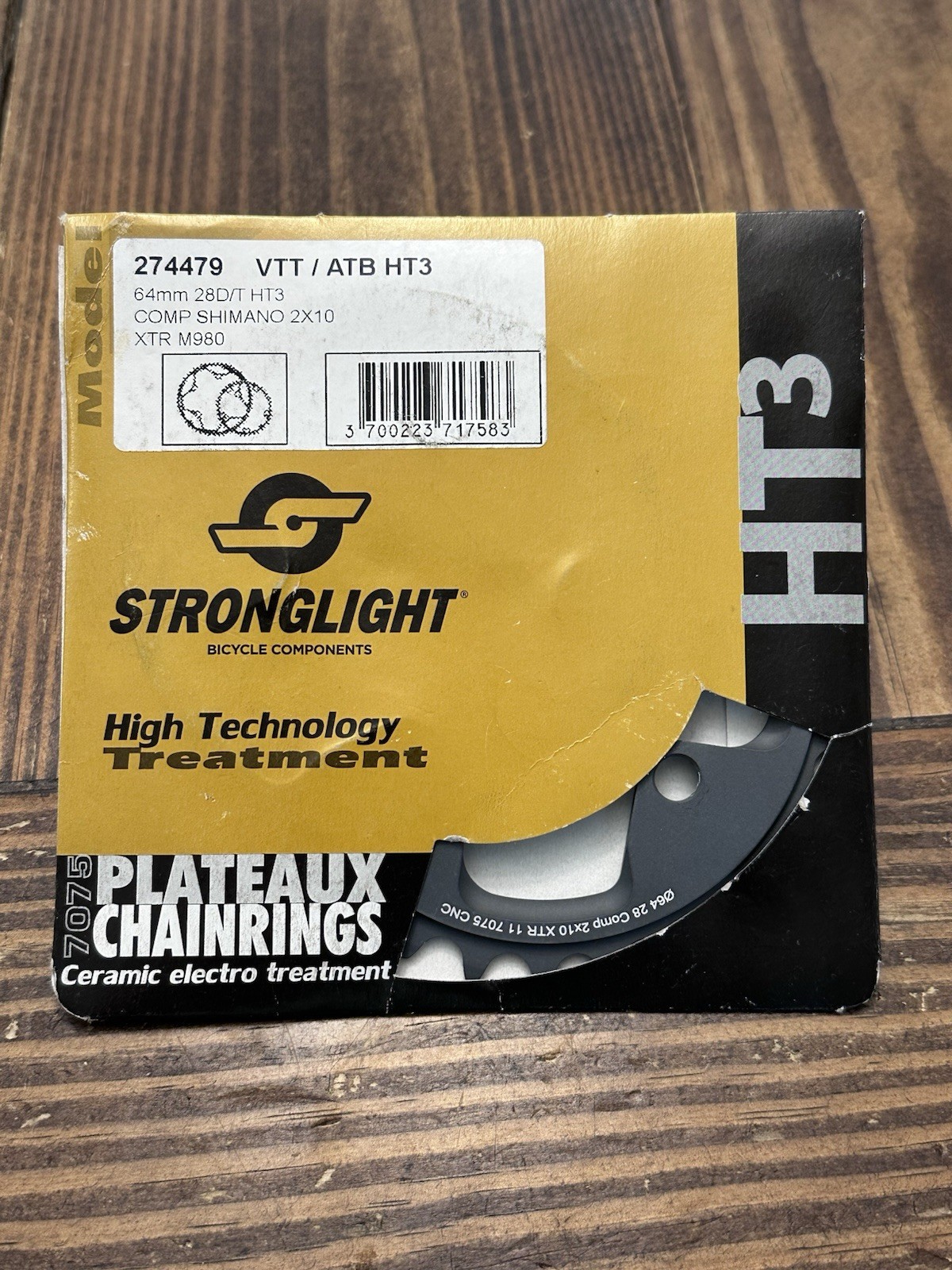Stronglight HT3 Chainring for XTR M980 2×10 64mm 28D/T