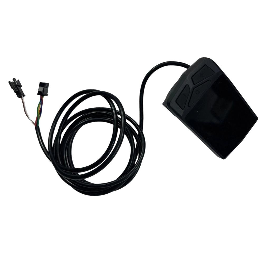 E-Bike Display with Clear LCD Readout DC24V 36V 48V 52V 60V 5-Pin SM Cable