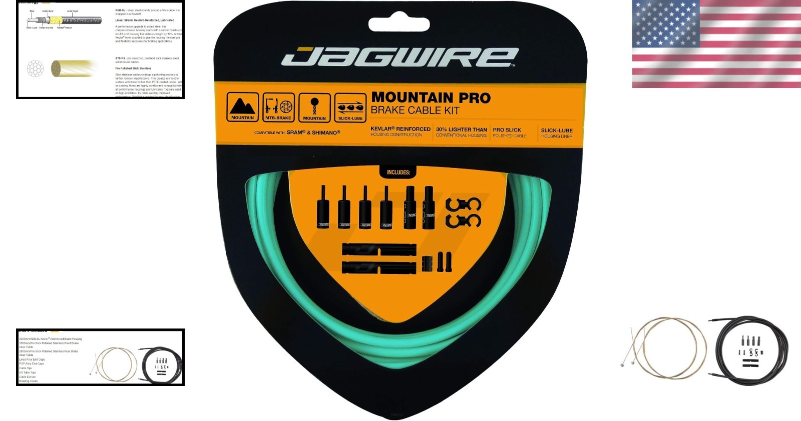 Pro Slick Stainless Brake Cables