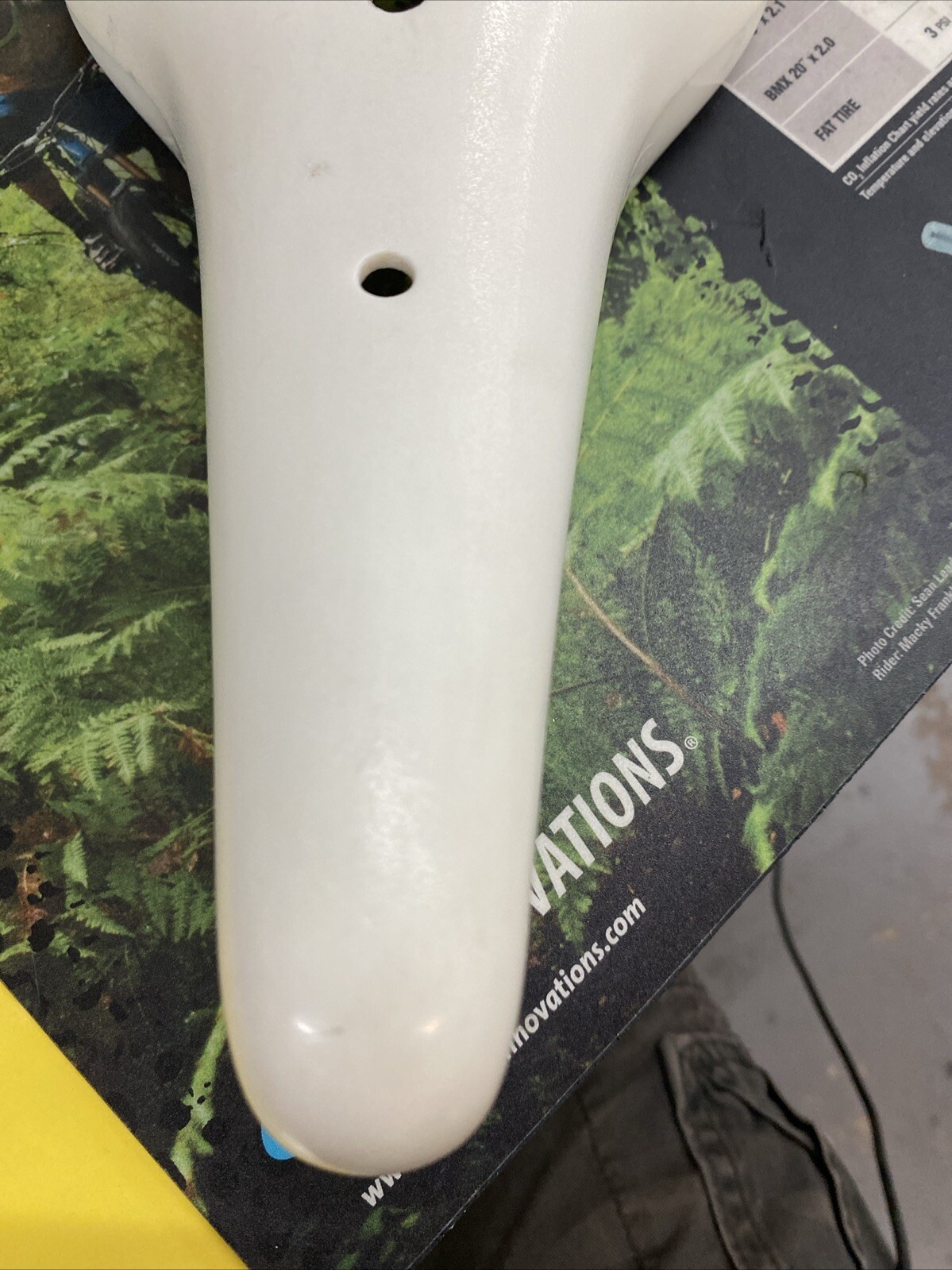 Cinelli Unicanitor White Plastic Saddle Steel Rails