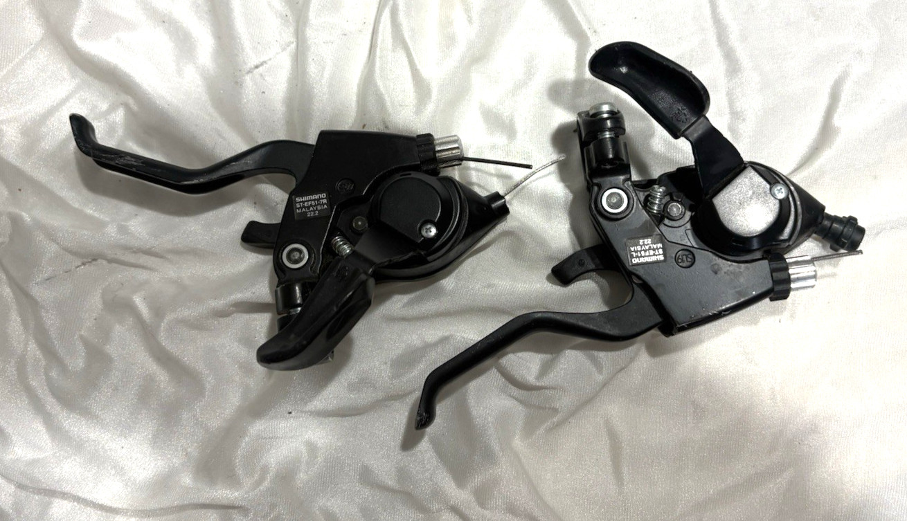 SHIMANO MTB SHIFTERS/BRAKE SET Left/Right Vintage 3×7 ST-EF51