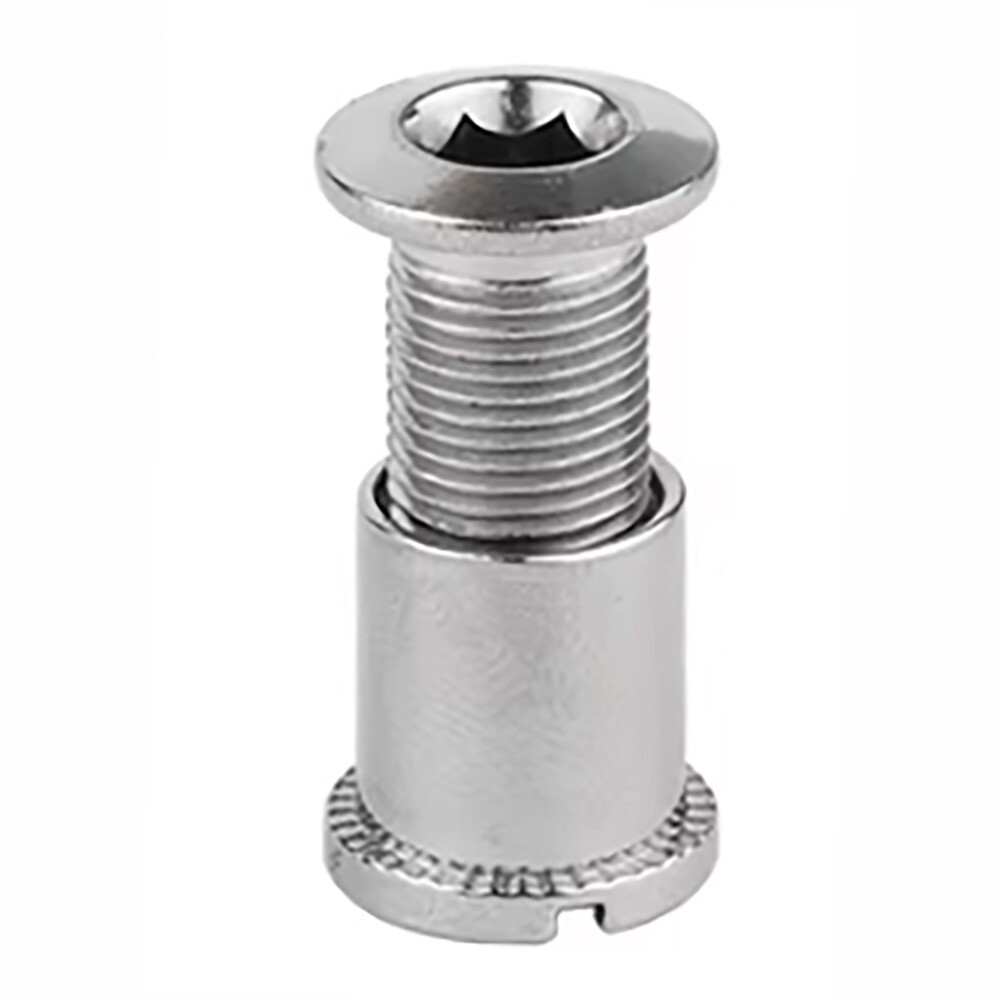 Bicycle M8 Chainring Bolts and Nuts- 5 Sets -for Triple Chainring, 12.9mm Height
