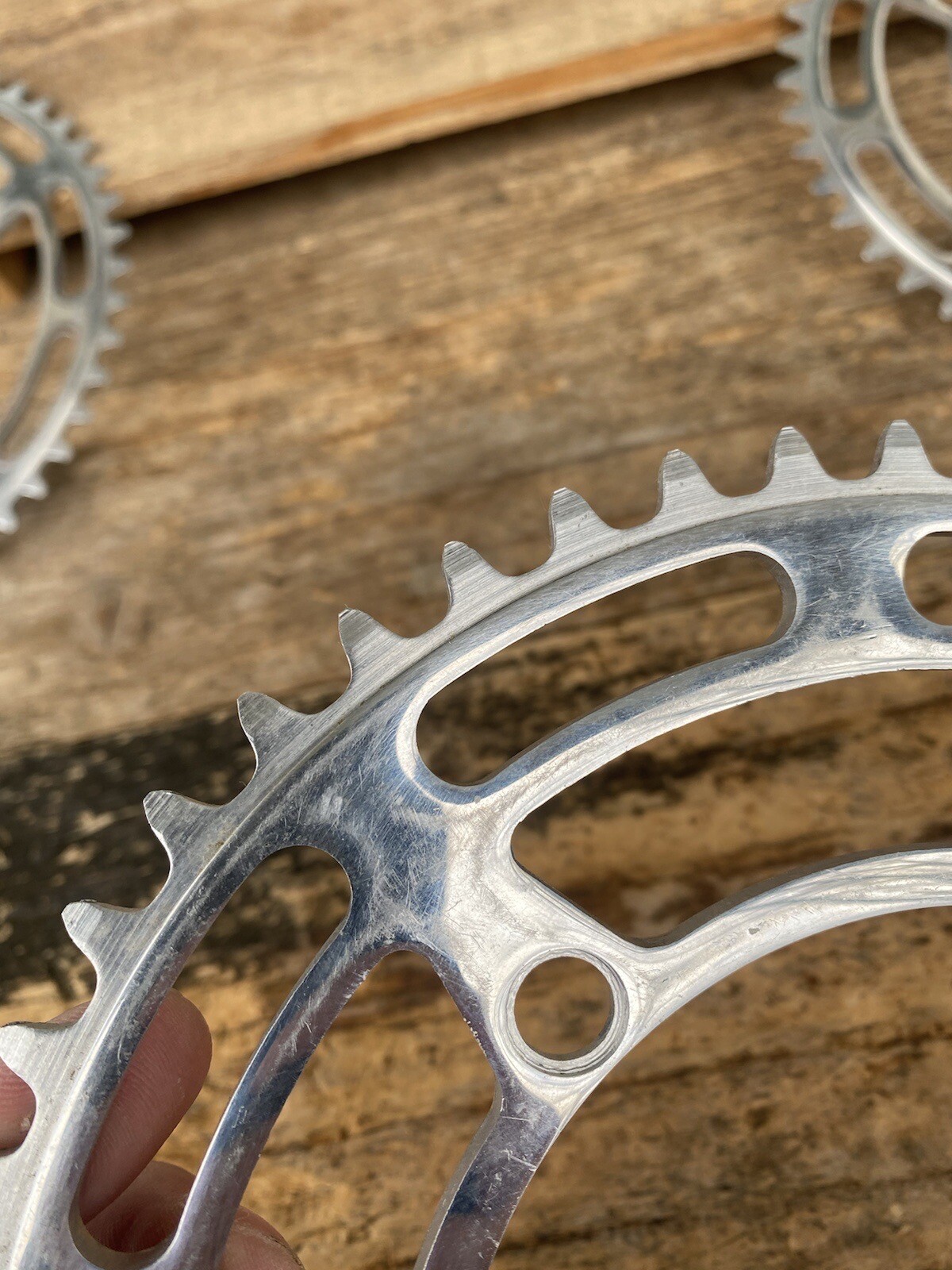 Beautiful Light Lightly Used 51 Tooth STRONGLIGHT Bicycle Chainring-122 BCD