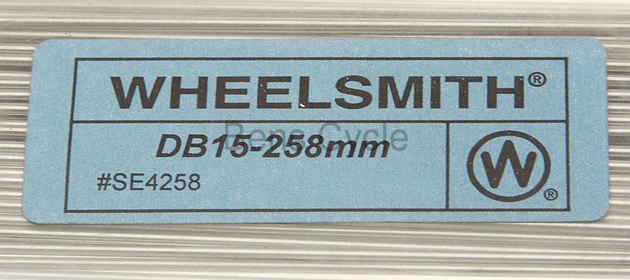 Wheelsmith DB15 Spokes Double Butted 258mm 15g 1.8/1.5/1.8 Lot of 10 Silver NEW
