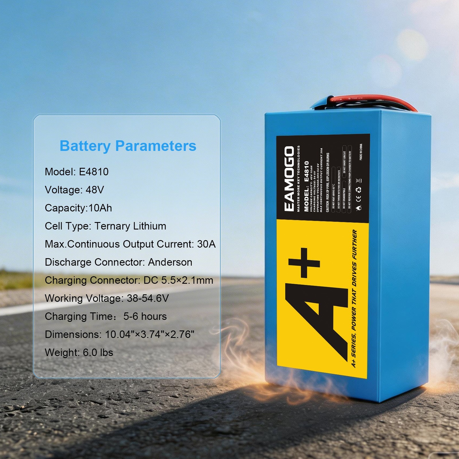 48V 10Ah Ternary Lithium Battery Pack – Reliable Power for Outdoor motor