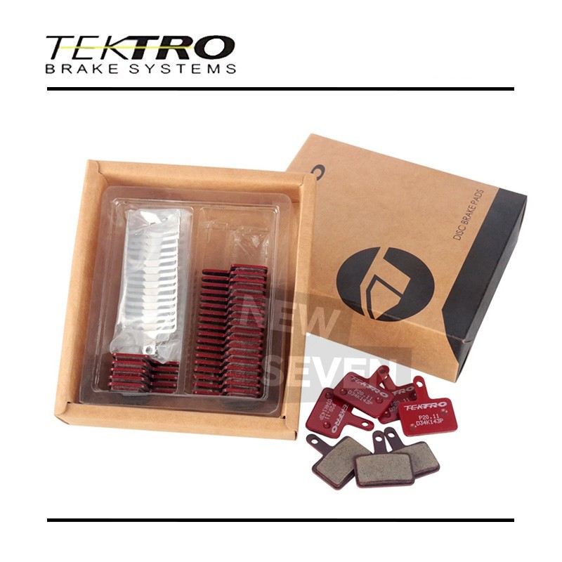 TEKTRO 15Pairs P20.11 Disc Brake Pads Metal Ceramic Auriga Tune TWIN W/ Spring