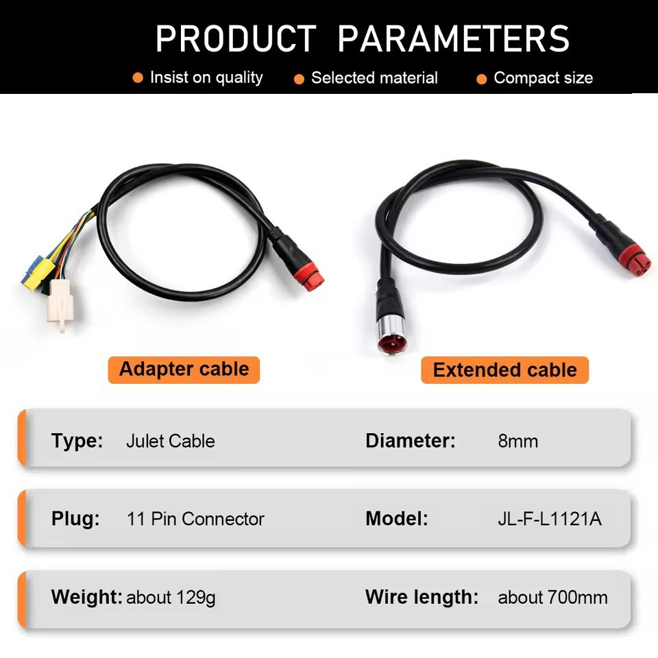 11-Pin Hub Motor Cable for Bafang G060 G062 G090 750W 1000W Julet Compatible SUK