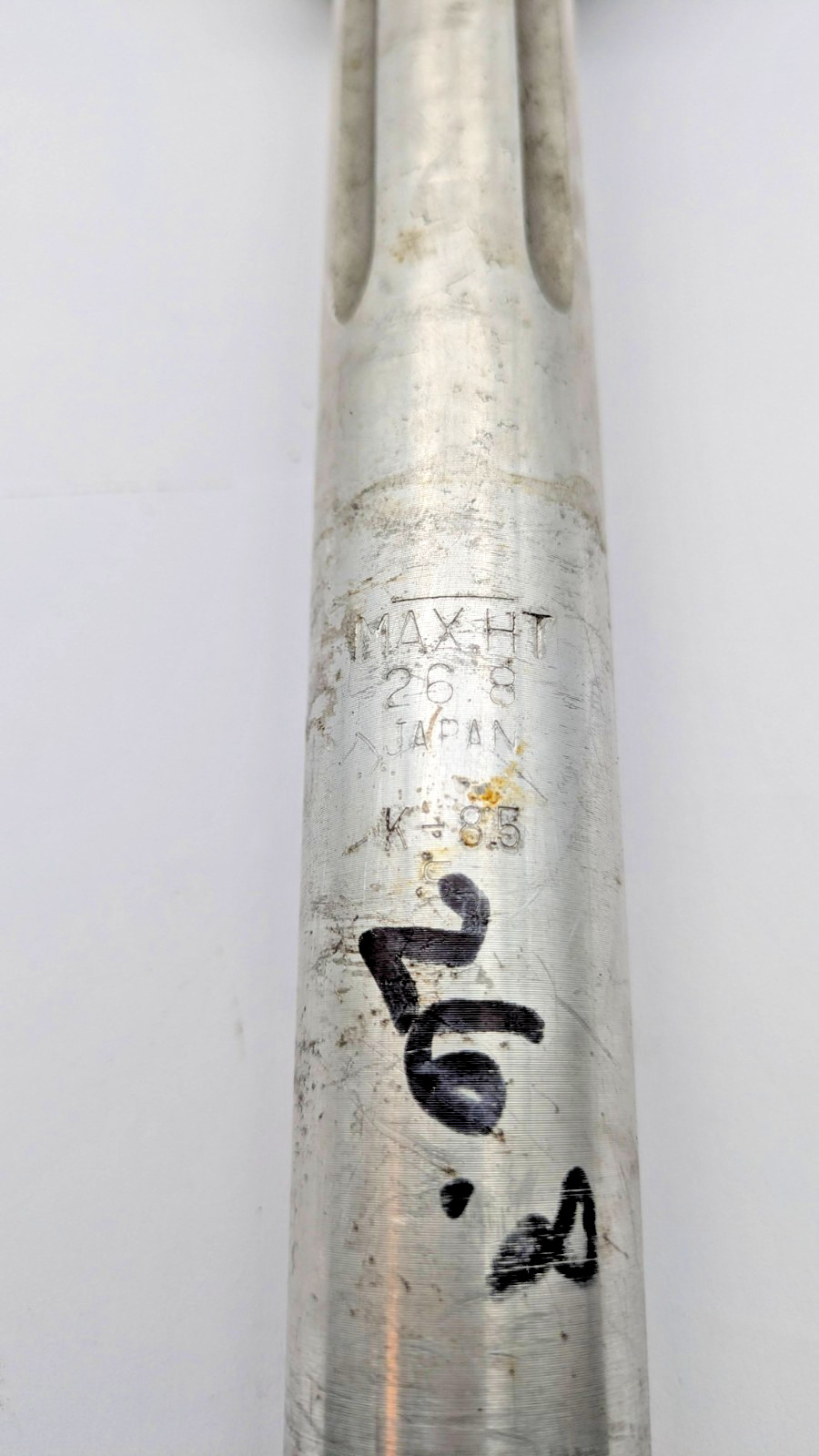 SR LAPRADE SAKAE ALUMINUM SEATPOST 26.8 MM SILVER FLUTED JAPAN K-85