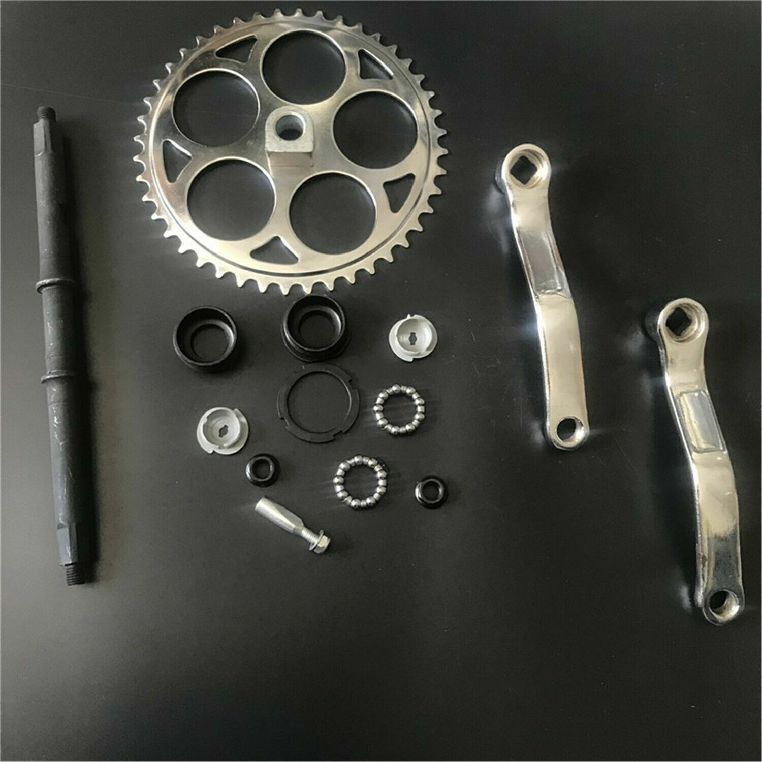 CDH Red 26″ Bicycle Suspension Fork & Headset & 44T Crankset -Gas Motorized Bike