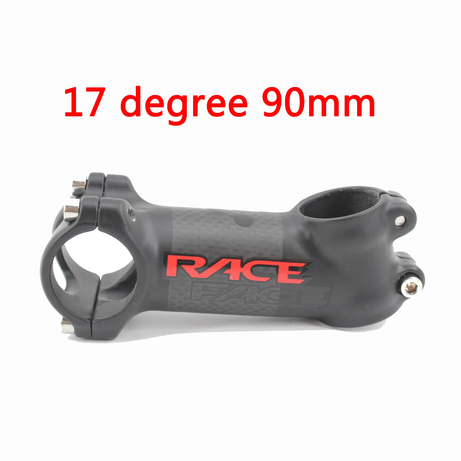 Mountain Road Bike Carbon Fibre Stem 6 17 Angle Degrees 31.8*60-120mm Matt