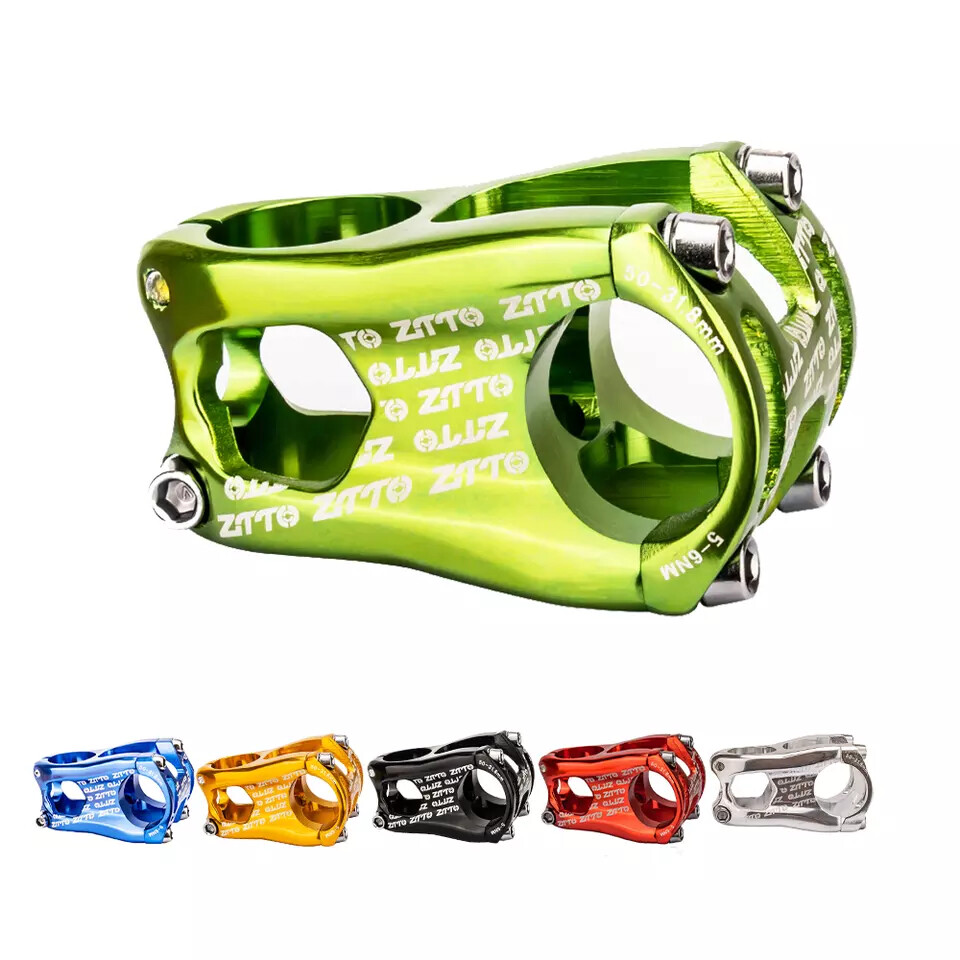 Bicycle Stem 50mm 31.8mm Bar Clamp 0 Degree No Rise MTB Road Bike XC Gravel ZTTO