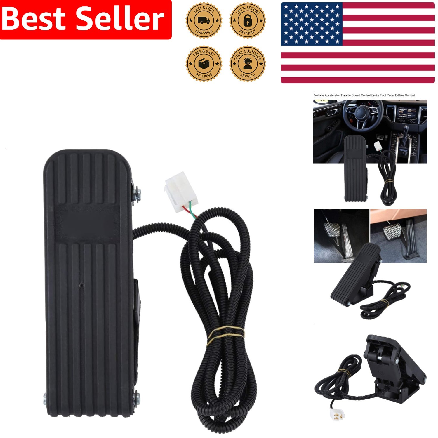 Modern Electric Scooter Accelerator Pedal Speed Control Foot ABS