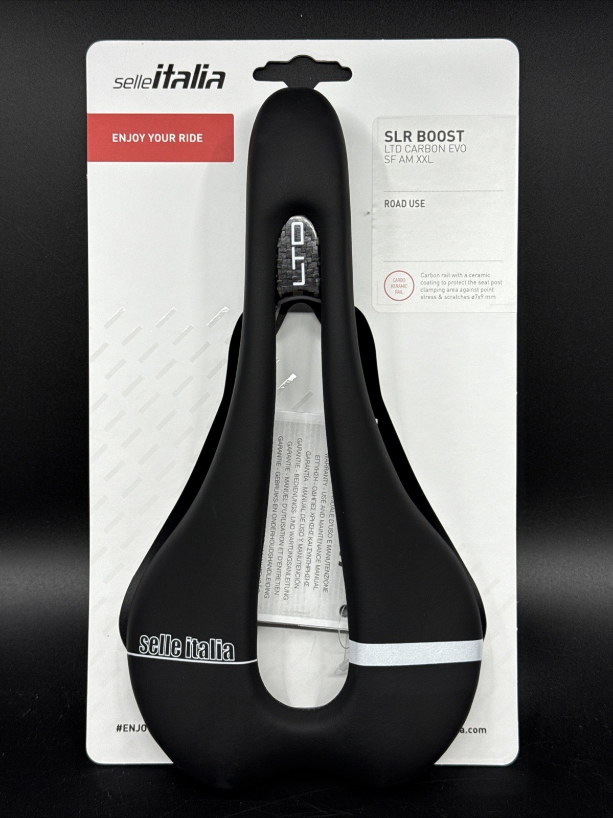 Selle Italia SLR BOOST Limited Carbon Evo SuperFlow 275mm x 145mm CarboKeramic