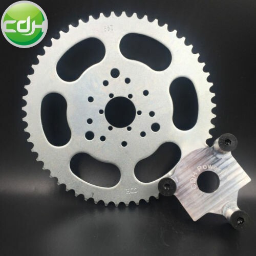 CDHPOWER 56T Teeth 3+6+9 holes Chain Driving Sprocket and Rear Hub Adapter 1″