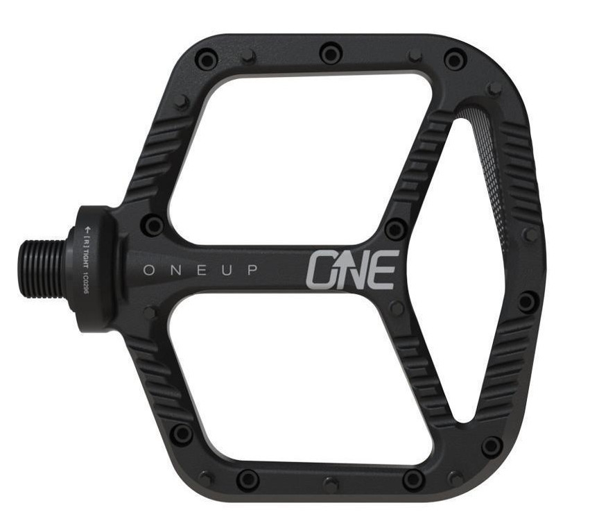 OneUp Components Aluminum Platform Flat MTB Mountain Bike Pedals Black
