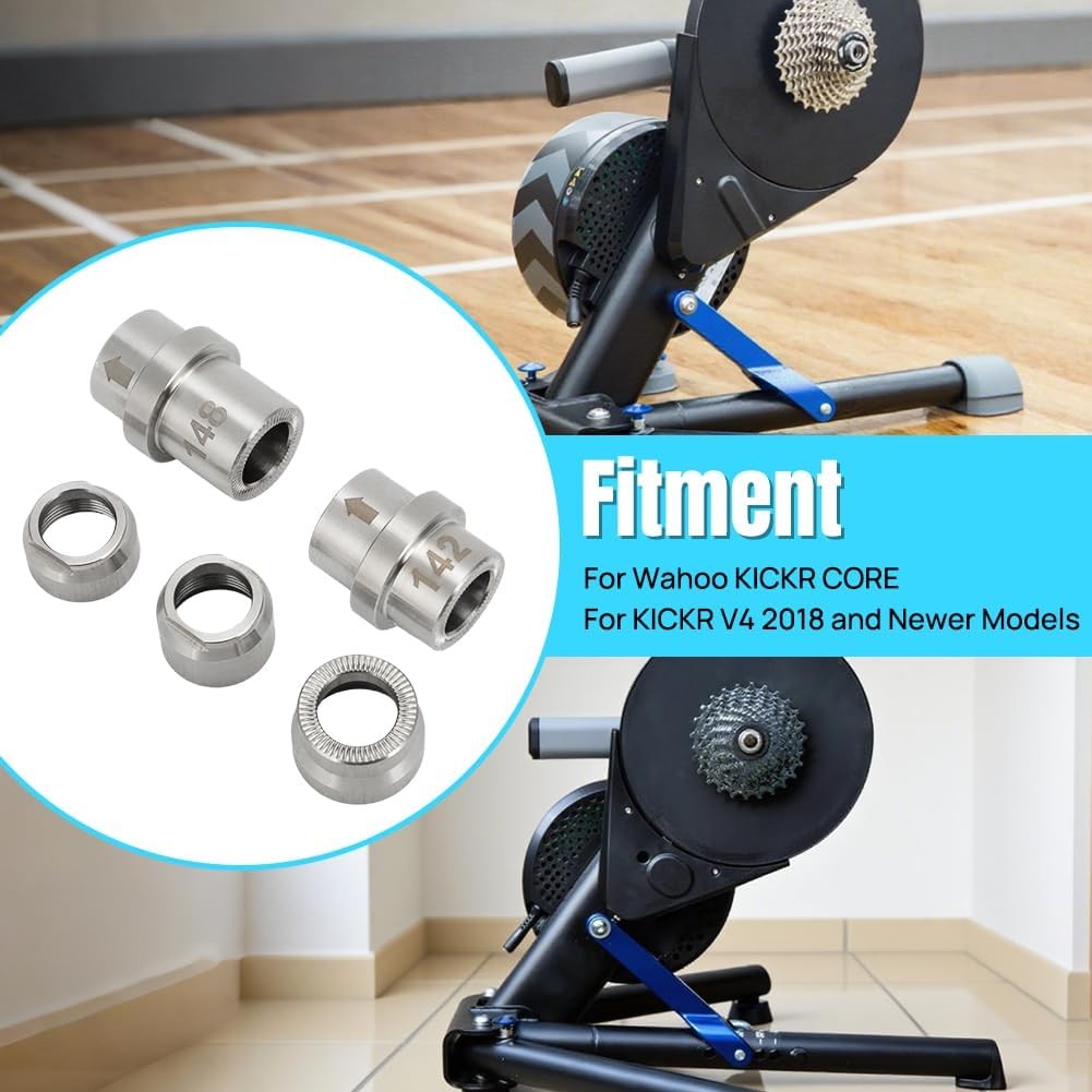Thru Axle Adapter Kit For Wahoo KICKR CORE KICKR V4(2018) & NEW Stainless Steel