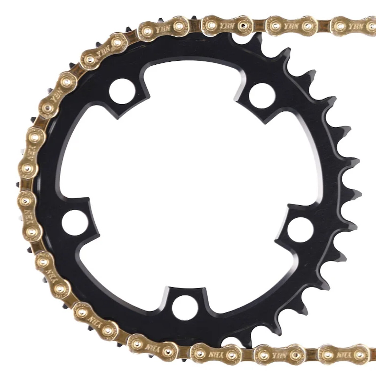 PASS QUEST 94 BCD 5Arm Bicycle Chain wheel ROUND Narrow Wide Chainring 32-36Tage