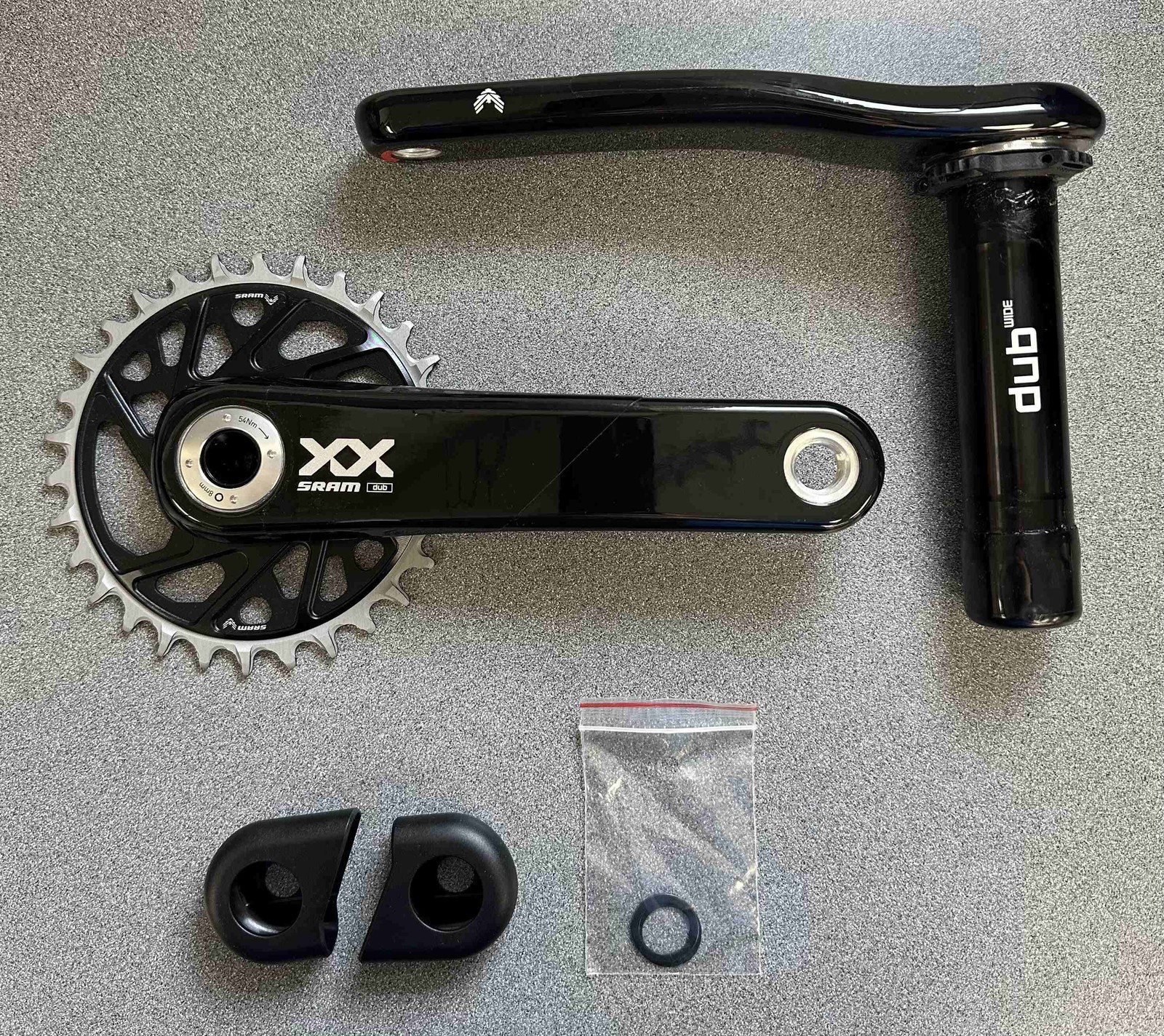 SRAM XX Eagle MTB Crankset – 165mm, 30t, Q174, CL55, Black *OE