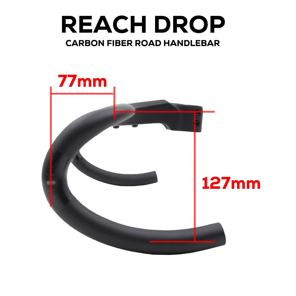 Road Bike Full Carbon Integrated CockpitHandlebar 28.6mm -10° 380-440*90-110mm