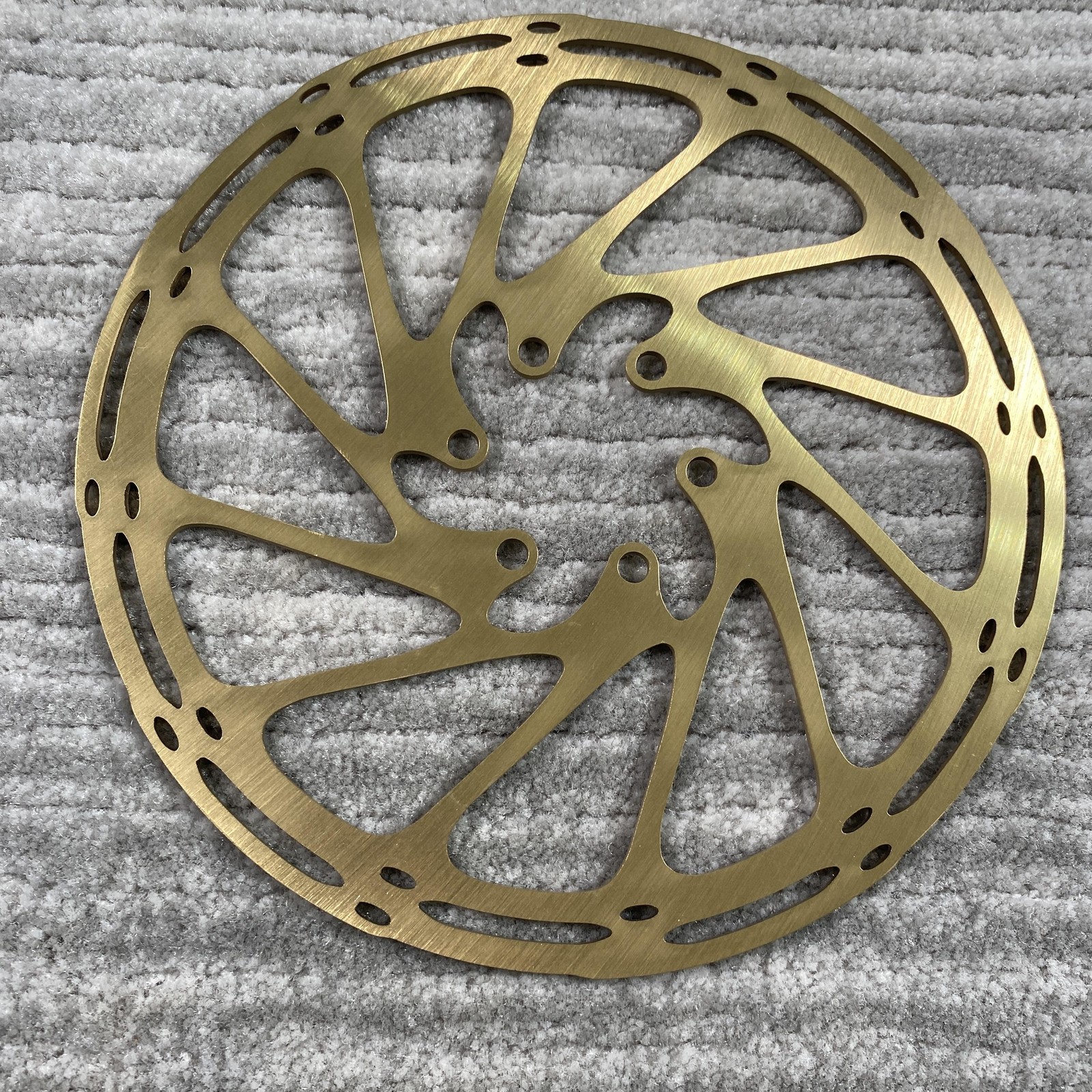 SRAM CenterLine Disc Brake Rotor 180mm 6-Bolt Gold Steel MTB Road Bike