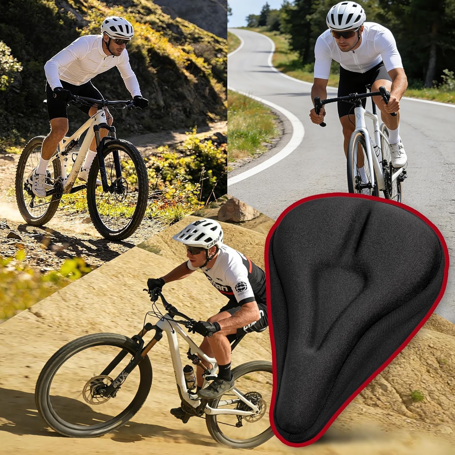 Breathable Anti-Slip Bike Seat Cover – Perfect for Indoor & Outdoor Cycling