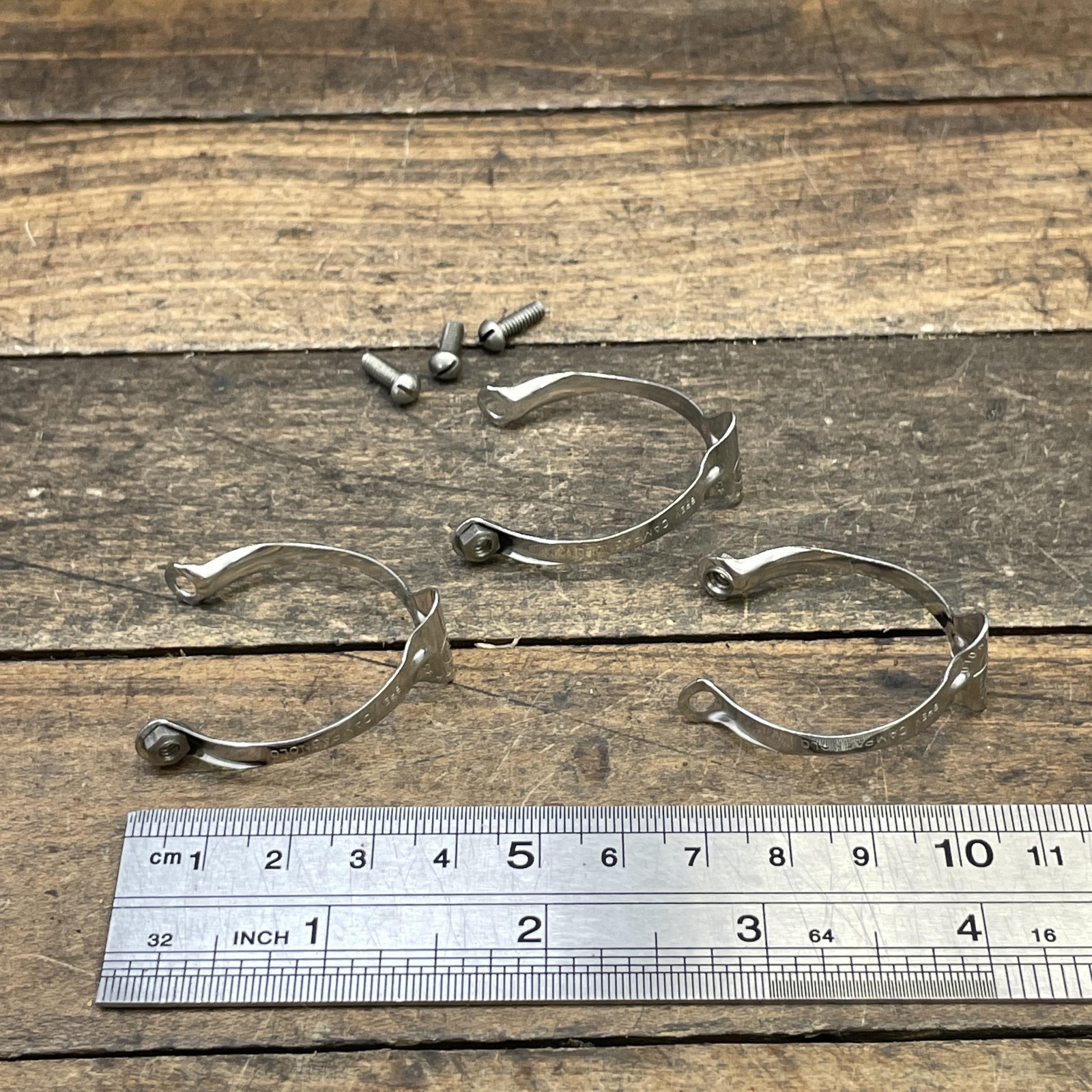 Vintage Campagnolo Cable Guide Clamp NOS Wing Brake Clips Italy Top Tube Bike