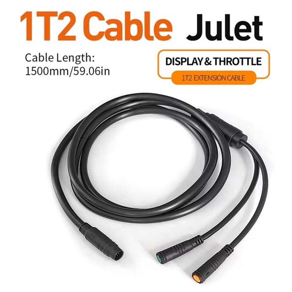 1T2/1T4/1T5 Julet E-bike Waterproof Connecting cable Controller Light Cable NEW