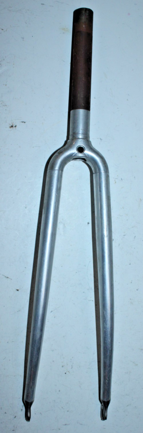 Vintage Road Hybrid Bike Fork 700c 1″ Threaded 177mm Silver Cafe Commuter Java ~