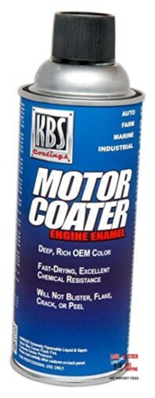 KBS Coatings 60101 Motor Coater Engine Paint 12 Fl Oz (Pack of 1) Chevy Orange