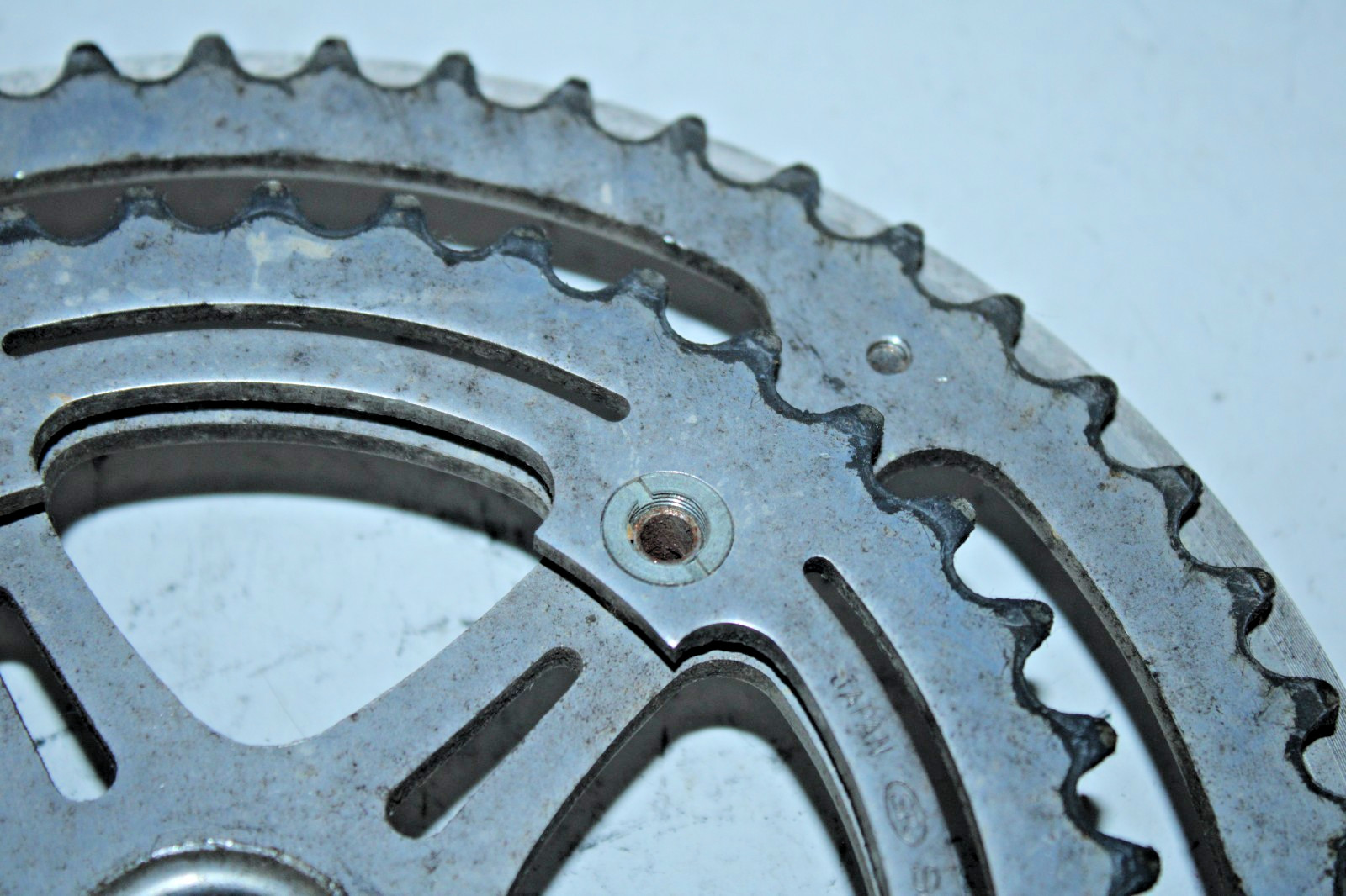 1973 Motobecane SR Silstar Drive Side Crank Arm Silver 170mm 40/52T Japan JIS :)