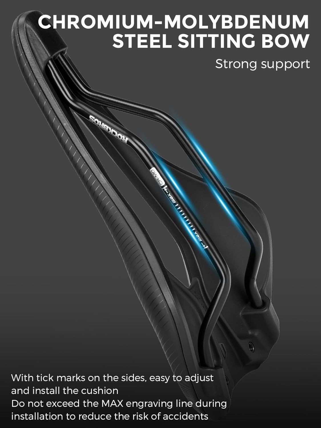 ROCKBROS Bike Seat Breathable& ergon Saddle for MTB,Road Waterproof Bicycle Seat