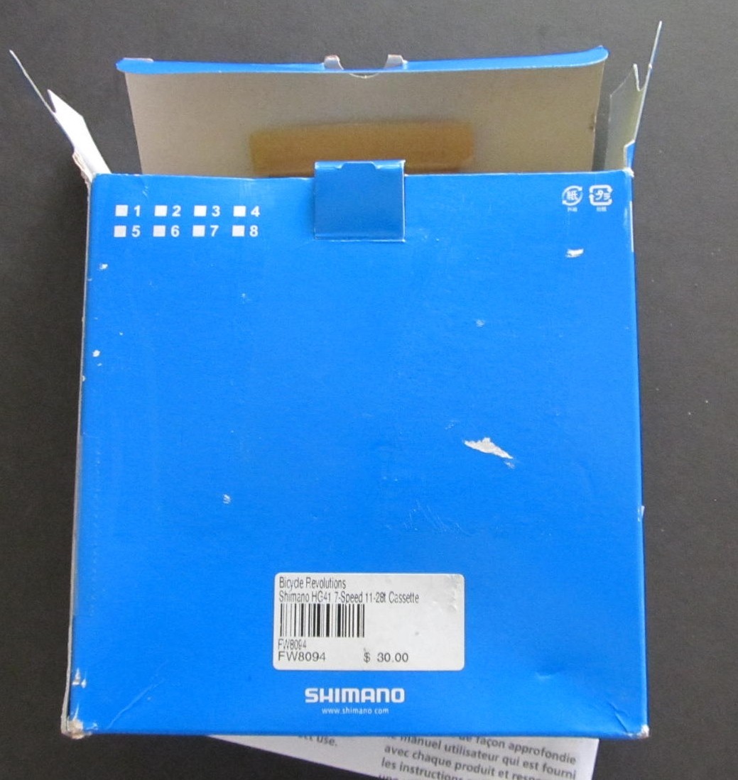 Shimano Acera 7-Speed 11-28T Cassette, Silver – CS-HG41-7 – NEW