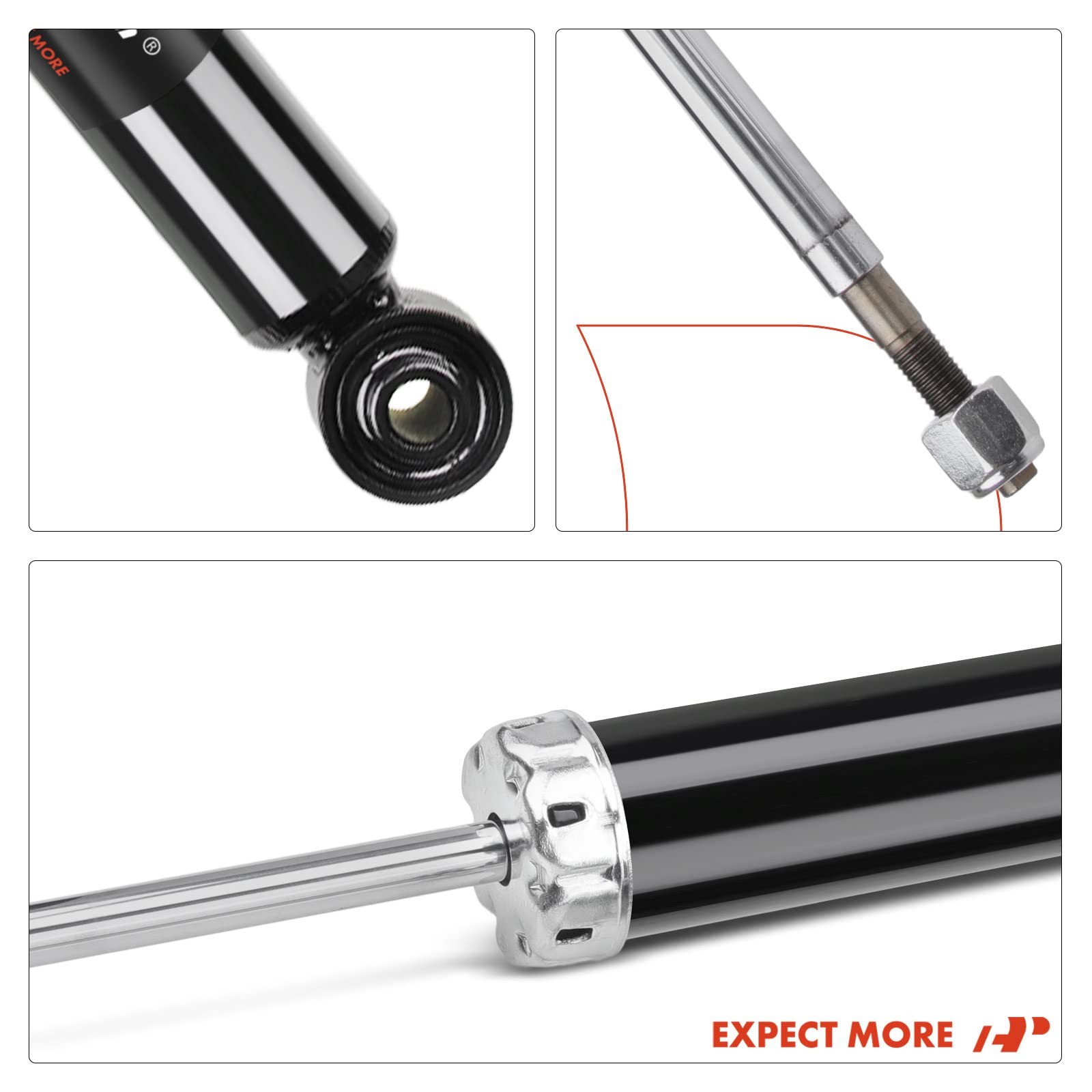 A-Premium Rear Pair 2 Strut Shock Absorber Compatible Chevrolet Malibu