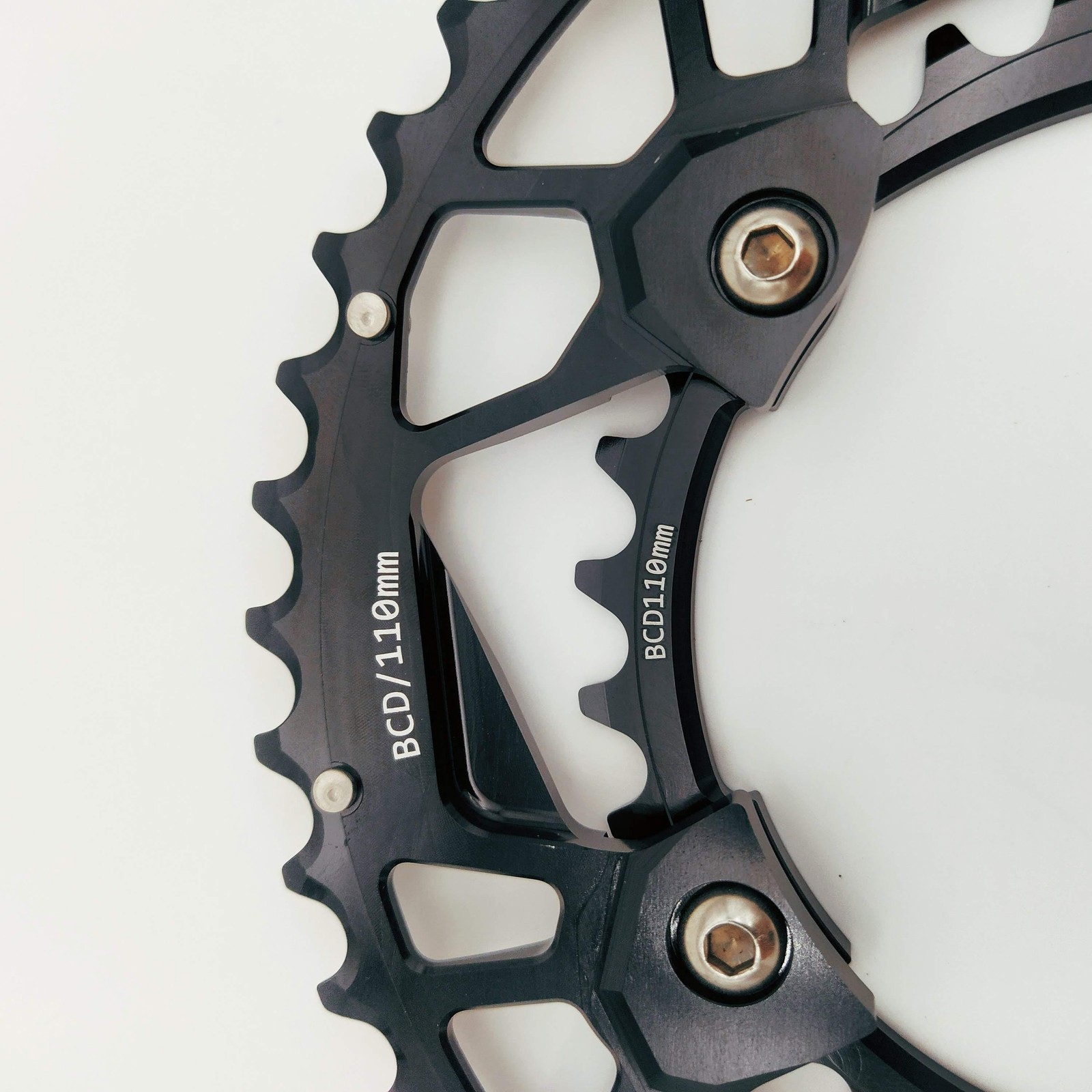 bikinGreen CNC Chainring 46/30T FoR Shimano 4 Arm 10-12 Spd Road Cyclocross Tour