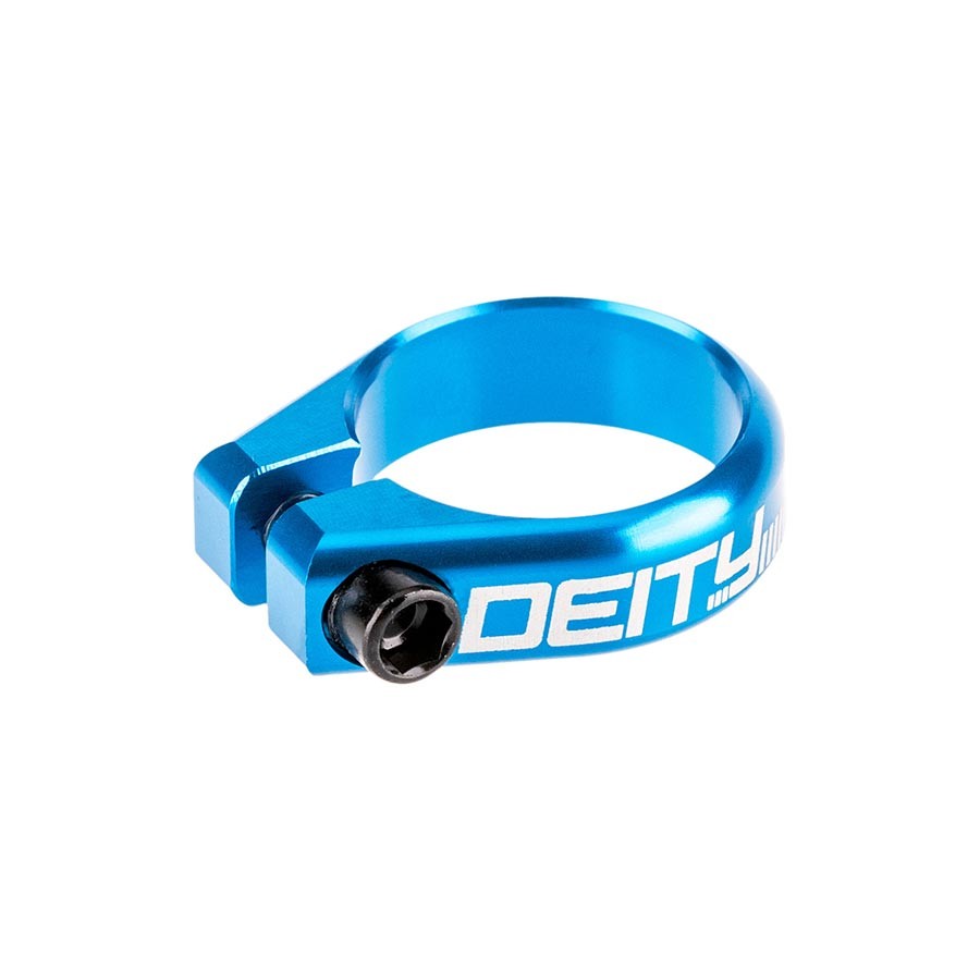 New Deity Circuit Seatpost Clamp 38.6mm Blue 26-CRT38-BL
