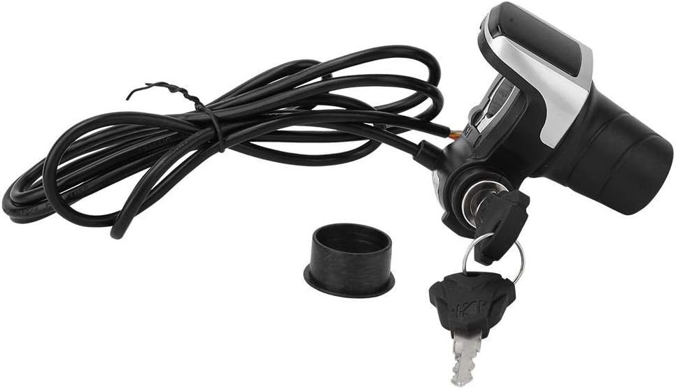 36V Electric Bike Throttle with LCD Display, Twist Grip Handlebar Controller …
