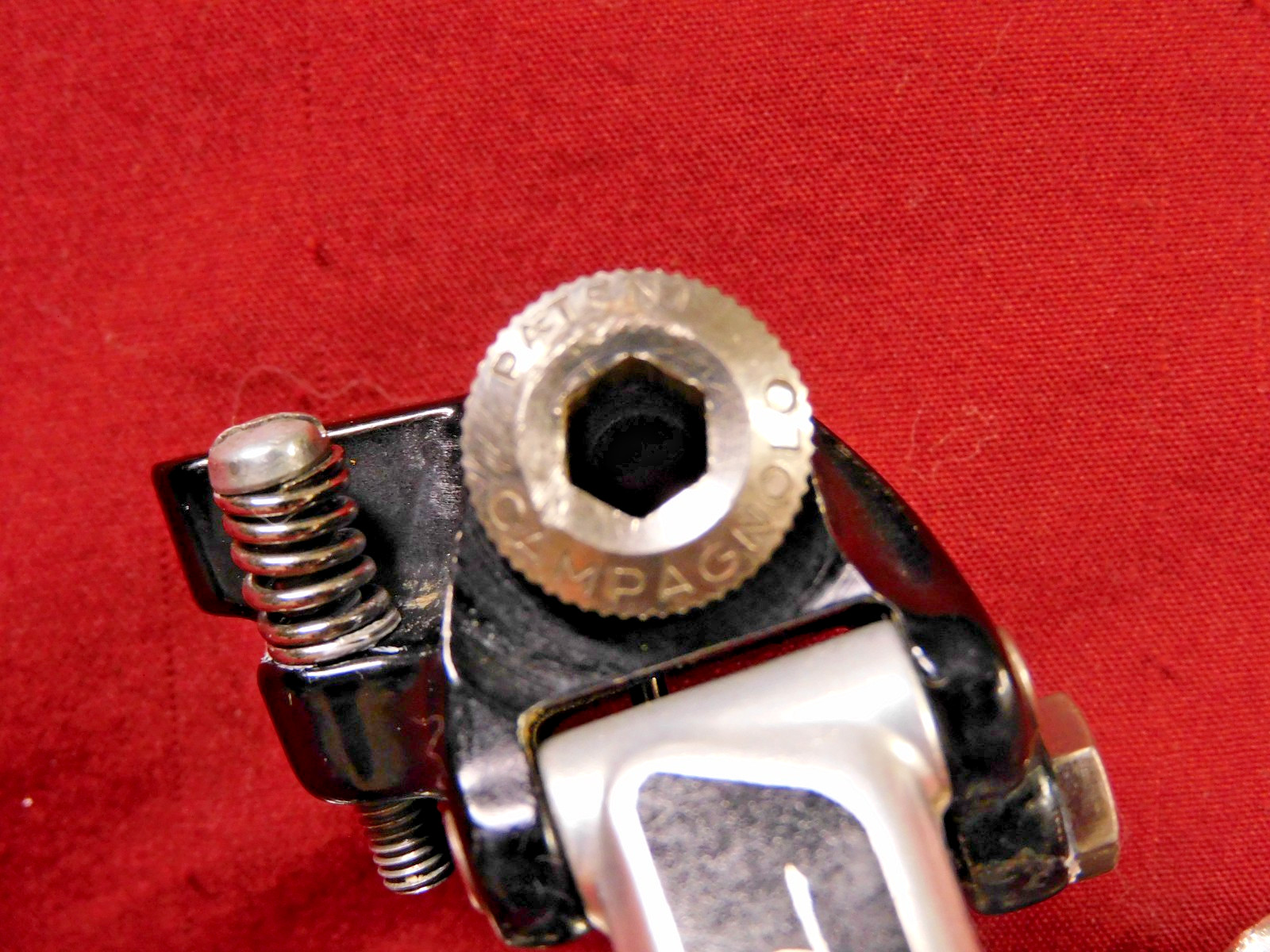 Vintage Pat. 81 Campagnolo 4001 Super Record Rear Derailleur w/ Titanium Bolts