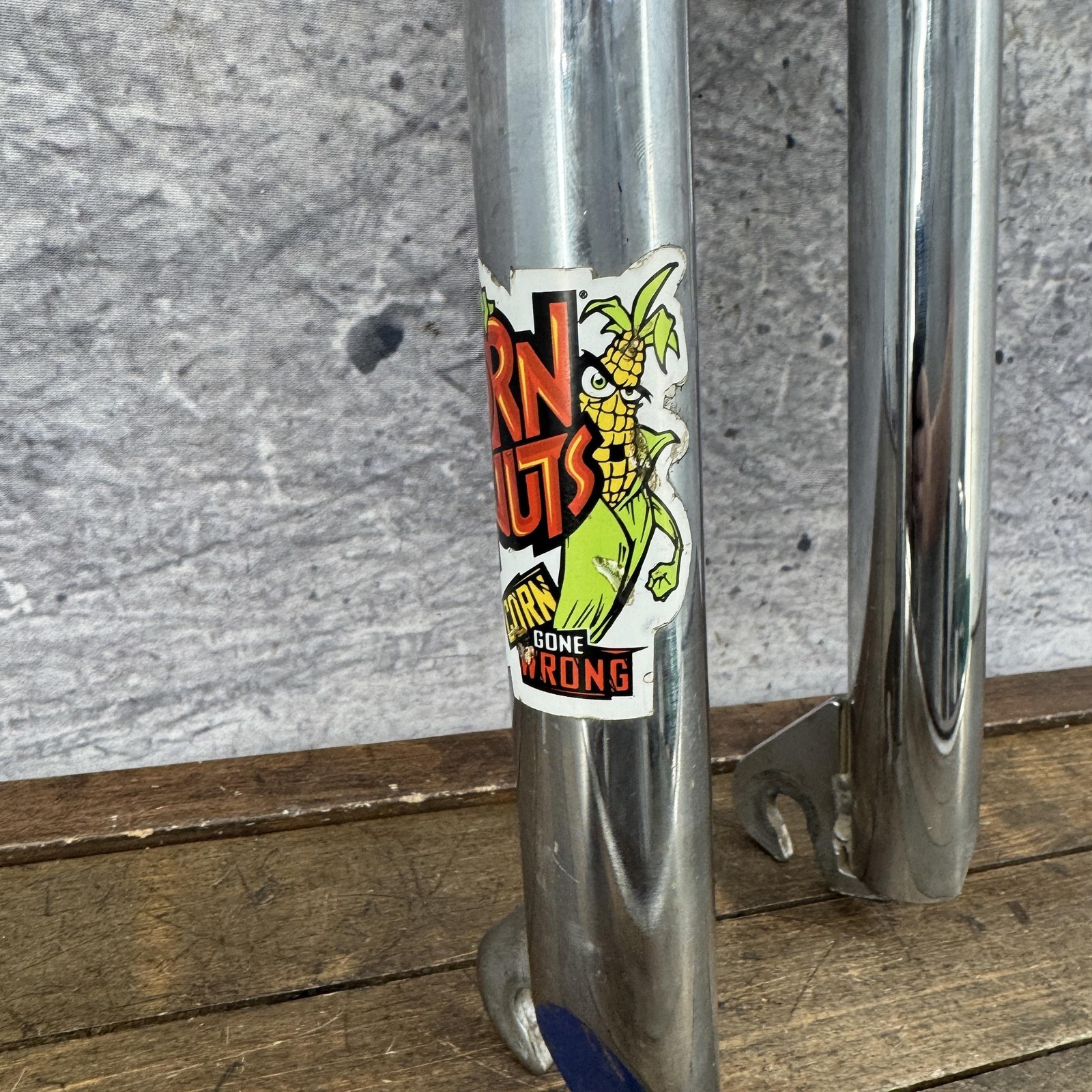 Vintage BMX Fork 20in 1 1/8 Threadless 990s Freestyle Chrome Mid School BMX