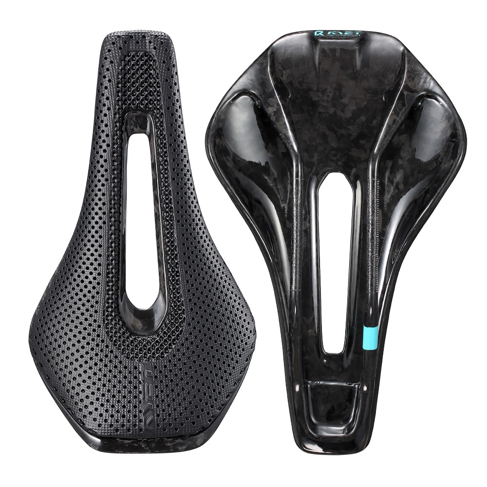 3D Printed Carbon Bike Saddle 135/145/155mm for MTB Gravel Road Bike Hollow Tech