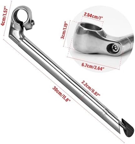 BuleVina Bike Quill Stem 22.2mm x 300mm Clamp 25.4mm Aluminum Alloy and Steel Go