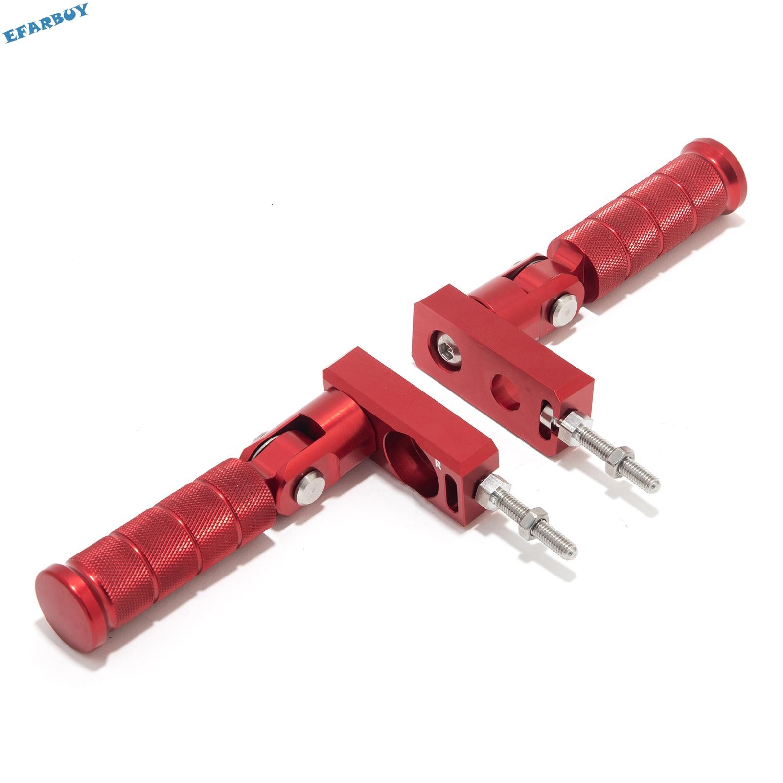 Red Footrest Pedal Bracket Stunt Pegs For Sur-Ron Light Bee for Segway X160 X260