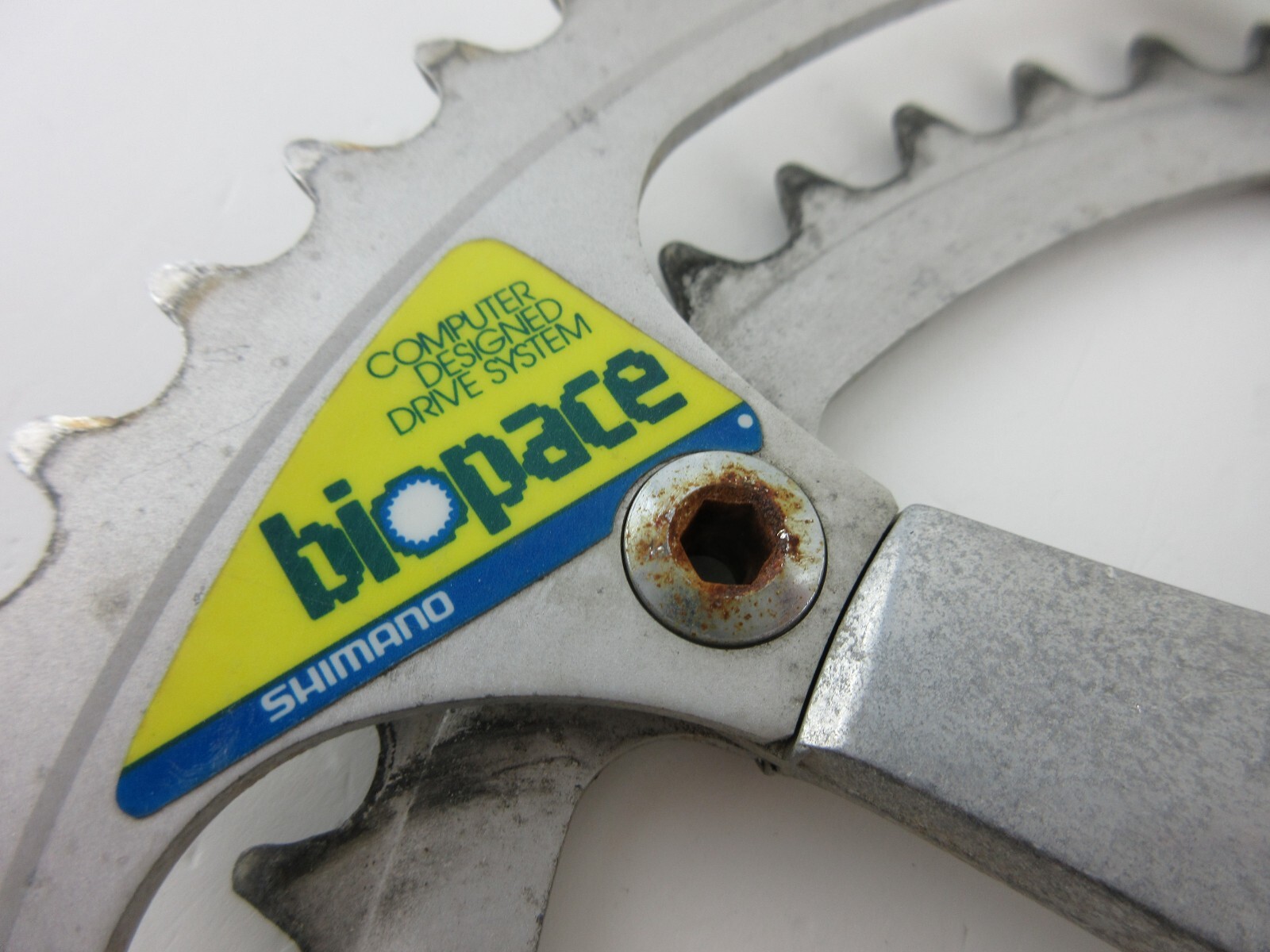 Vintage Shimano Biopace Crankset FC-B126 170mm 52/42t Double Road Bike