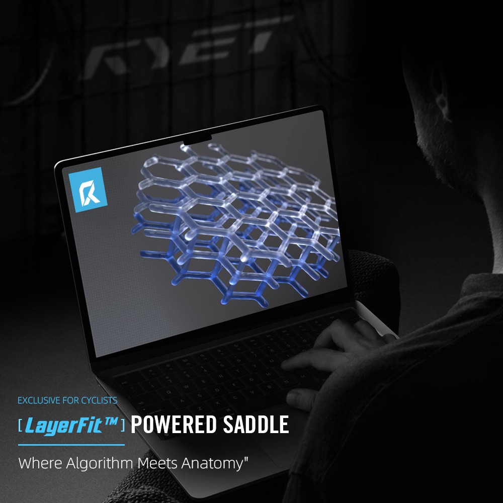 3D Printed Carbon Bike Saddle 135/145/155mm for MTB Gravel Road Bike Hollow Tech