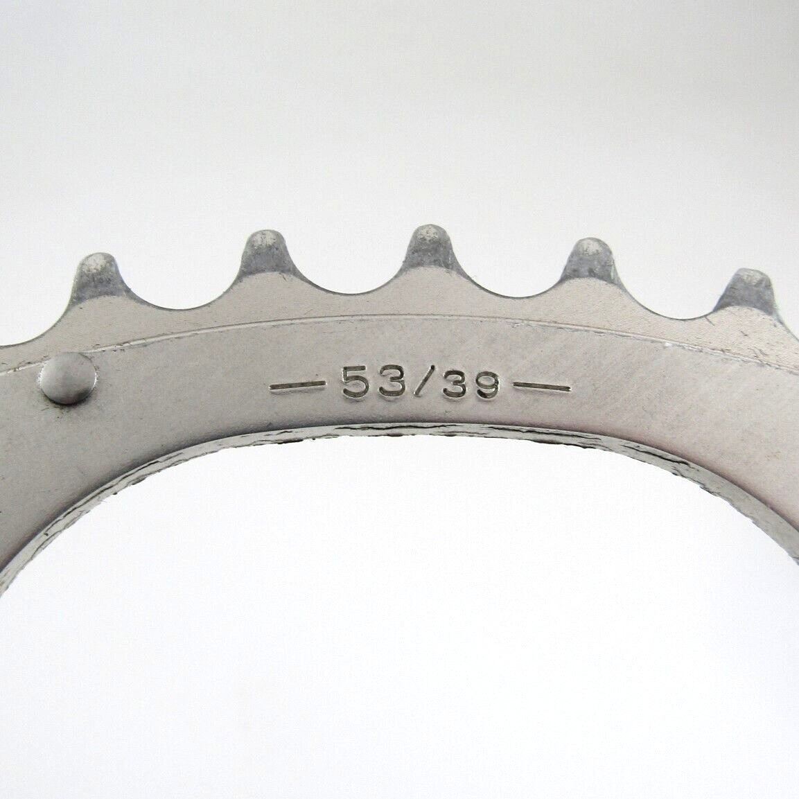 Campagnolo 53t chainring, 135 bcd, 53/39, 1990’s